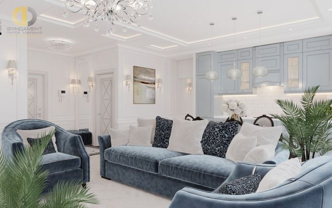 Дизайн интерьера гостиной в стиле прованс