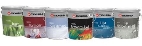 Интерьерные краски Тиккурила.