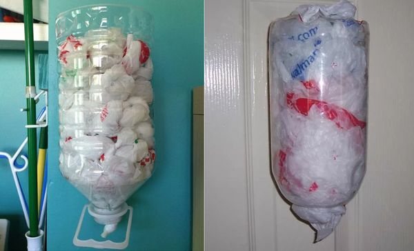 Приспособление для пакетов из бутылки